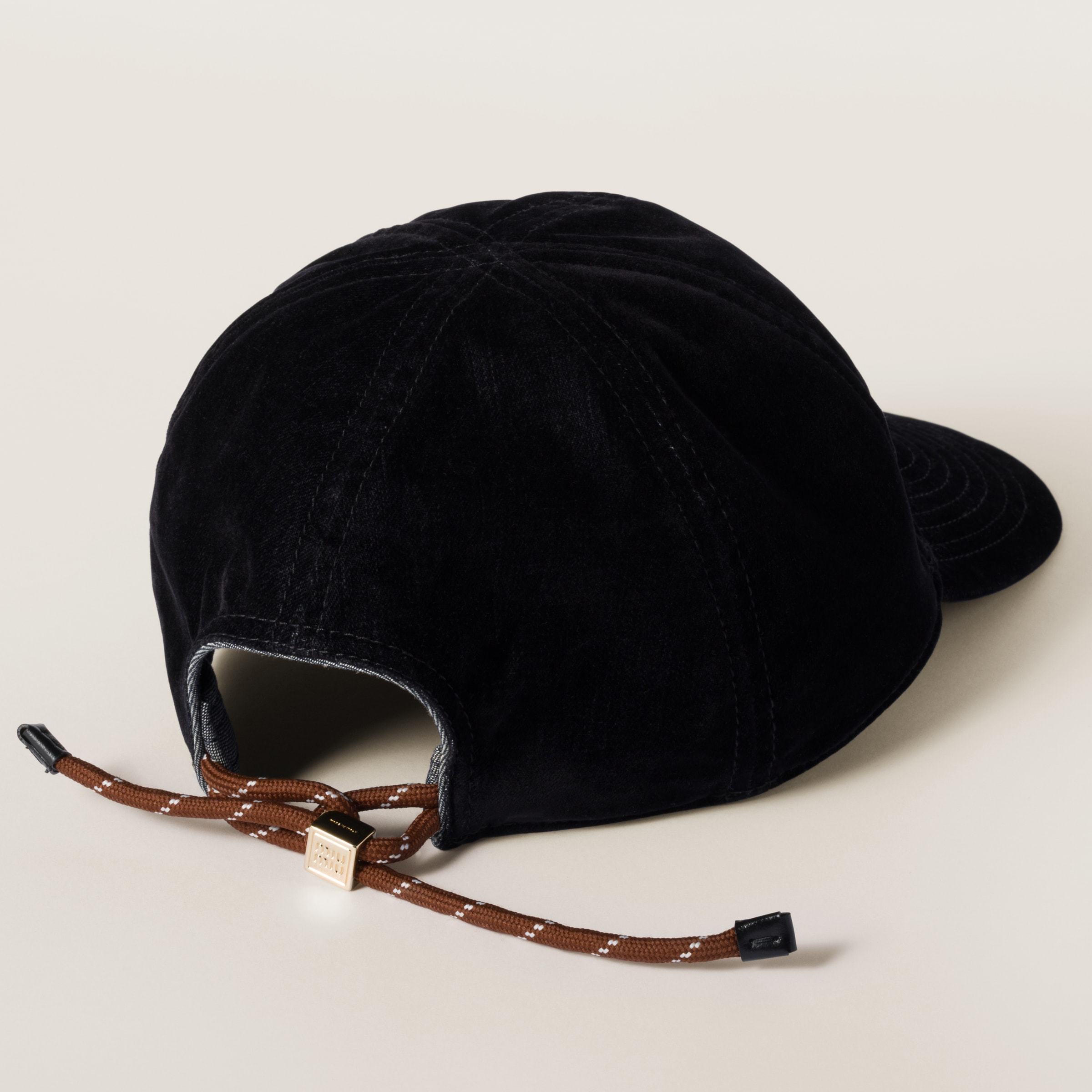 Miu Miu Velvet Baseball Cap