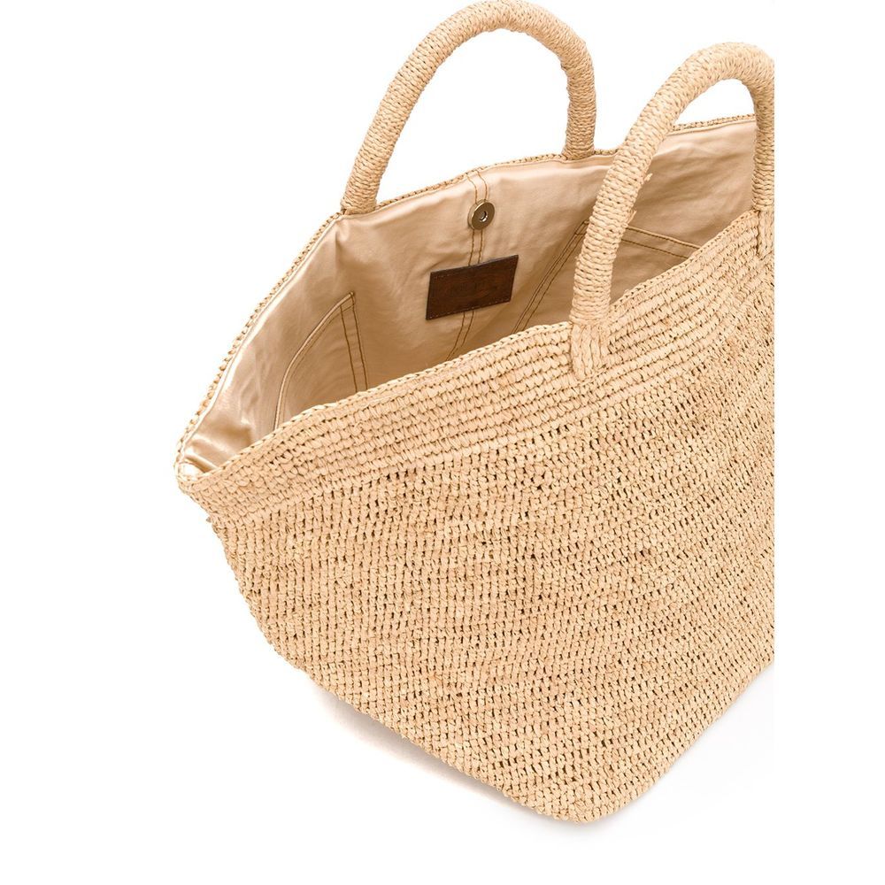 Ibeliv Vanilla Woven Tote In Nude