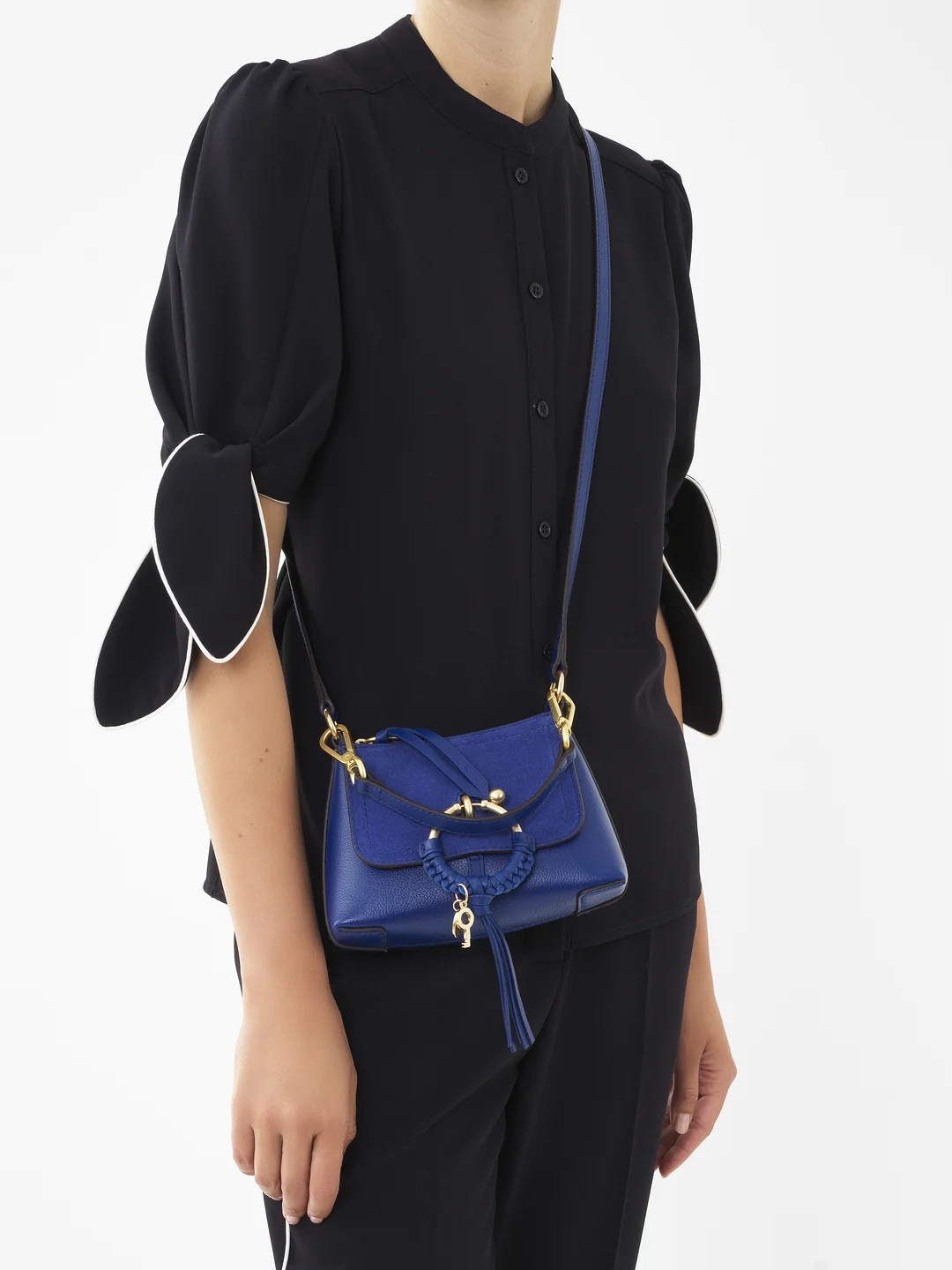 Shop See By Chloé Joan Mini Shoulder Bag In Blue