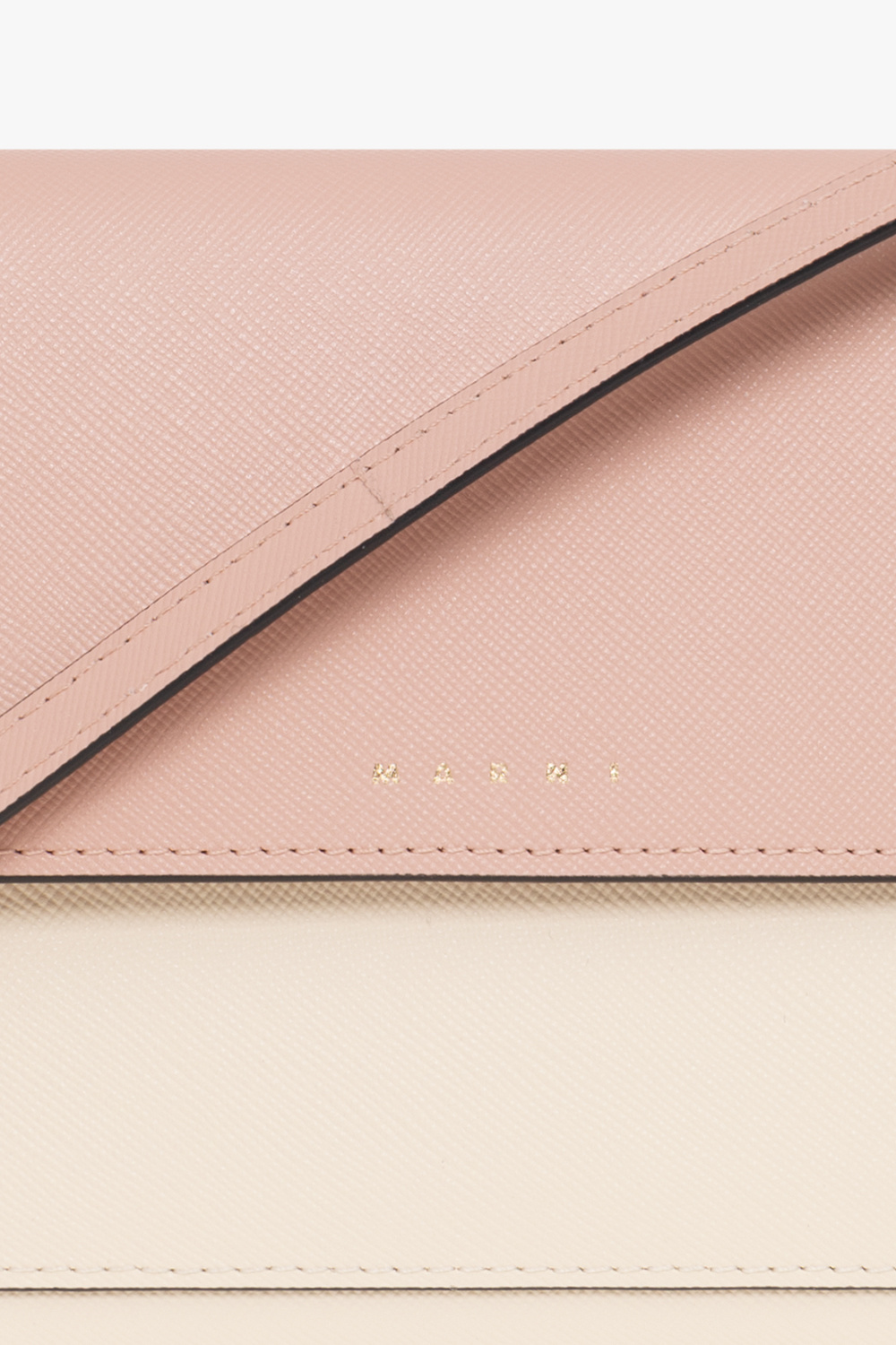 Marni Three-compartment Pouch Bag In Nude