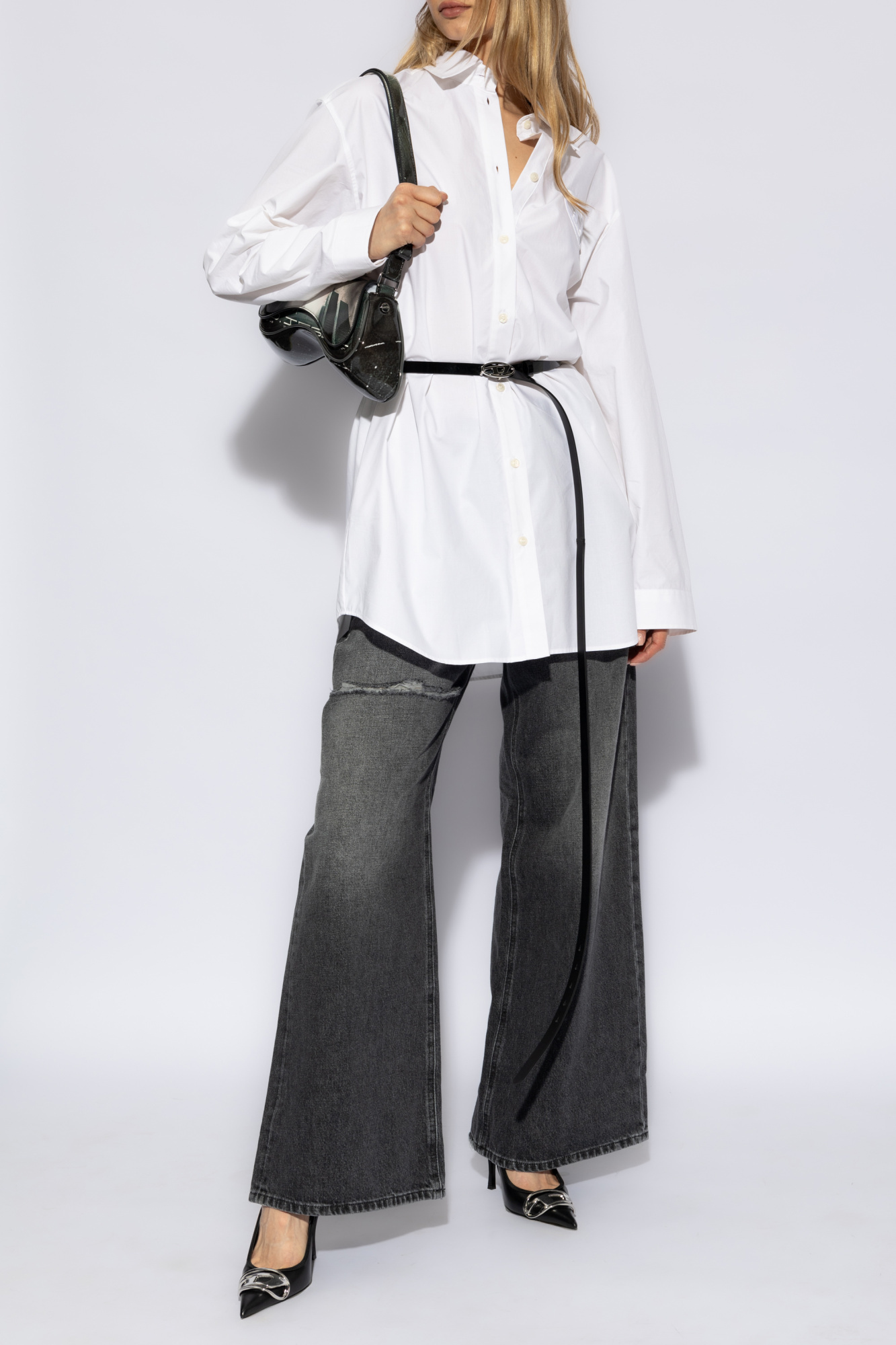 Diesel D-dalis Shirt In White