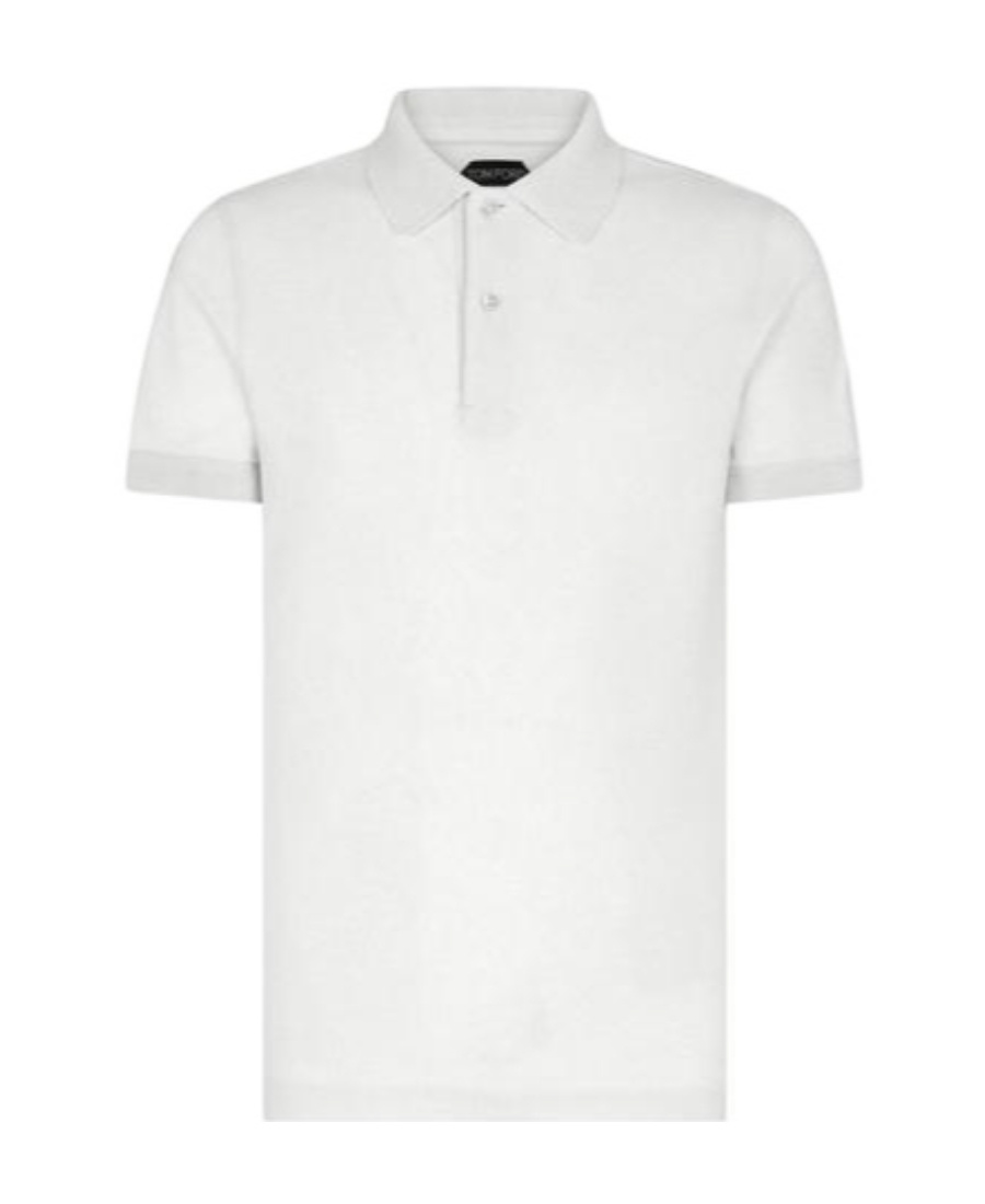 Shop Tom Ford Short-sleeve Polo Shirt In White