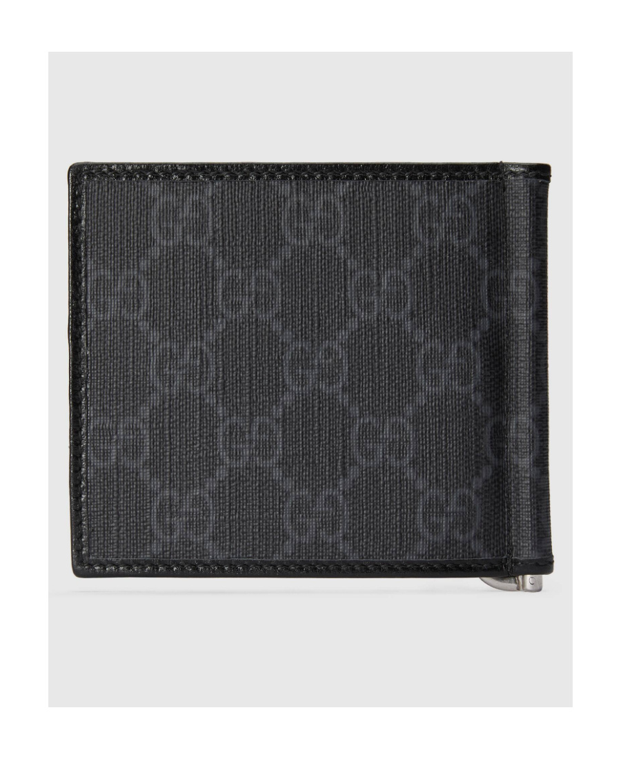 Gucci Logo-patch Gg-canvas Cardholder In Black