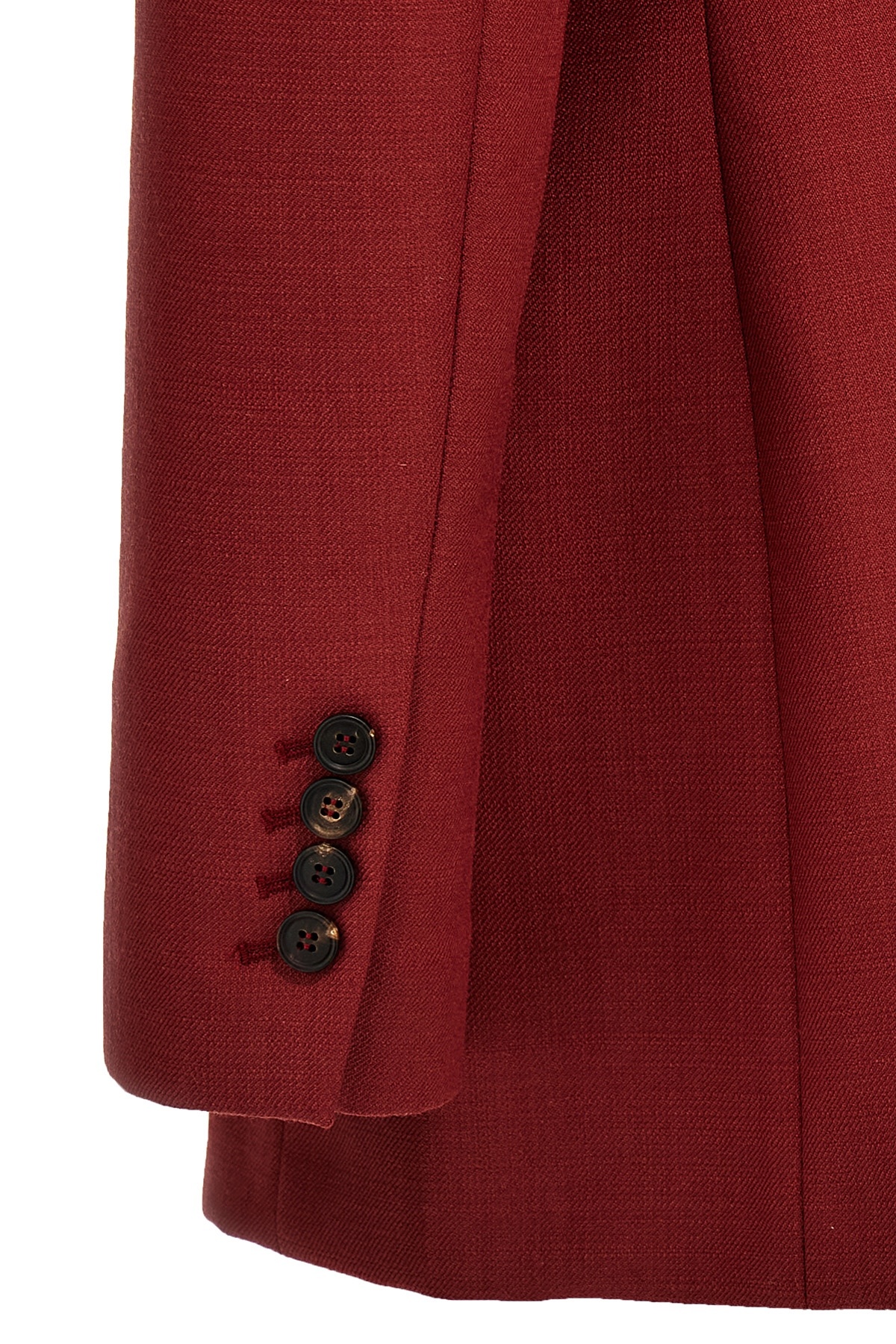Shop Brunello Cucinelli Wool Blazer In Red