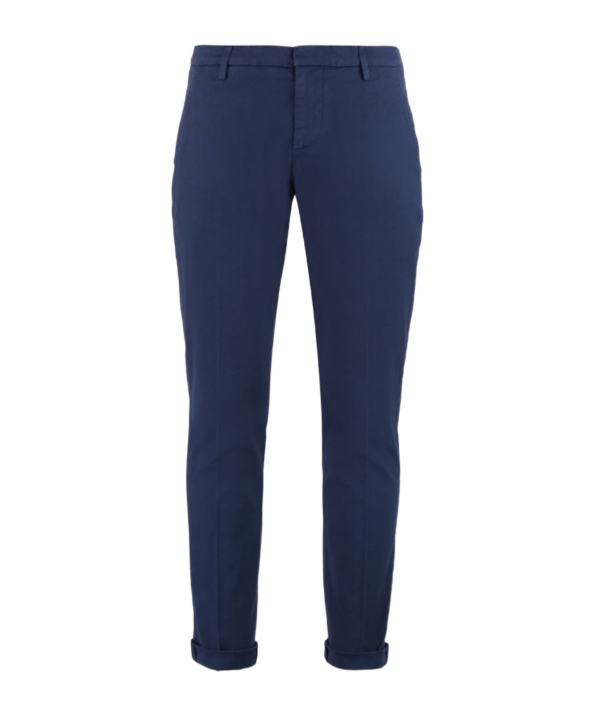 Dondup Belt Loop Casual Pants In Blue