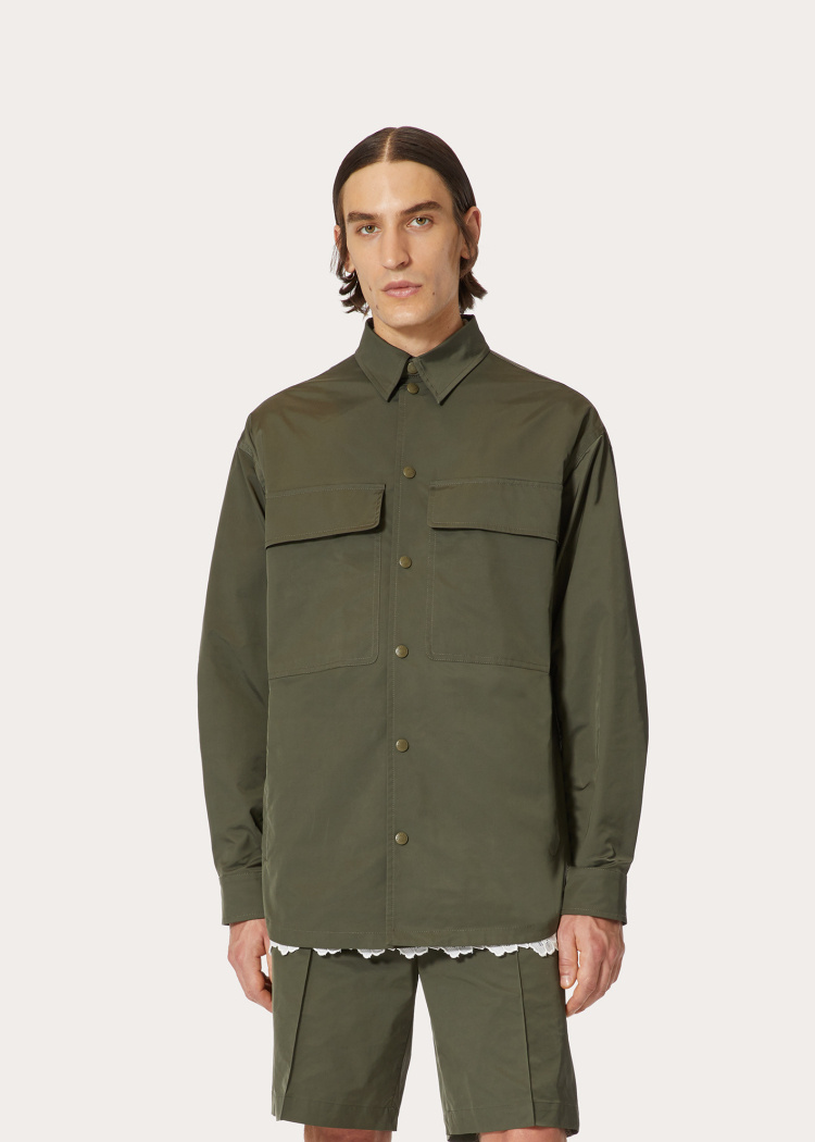Valentino Shirt-style Jacket In Black