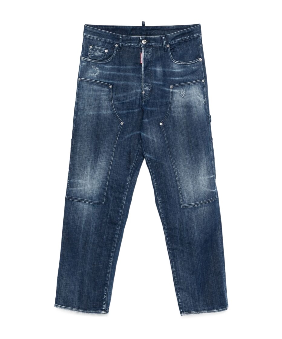 Dsquared2 Belt-loop Jeans In Blue