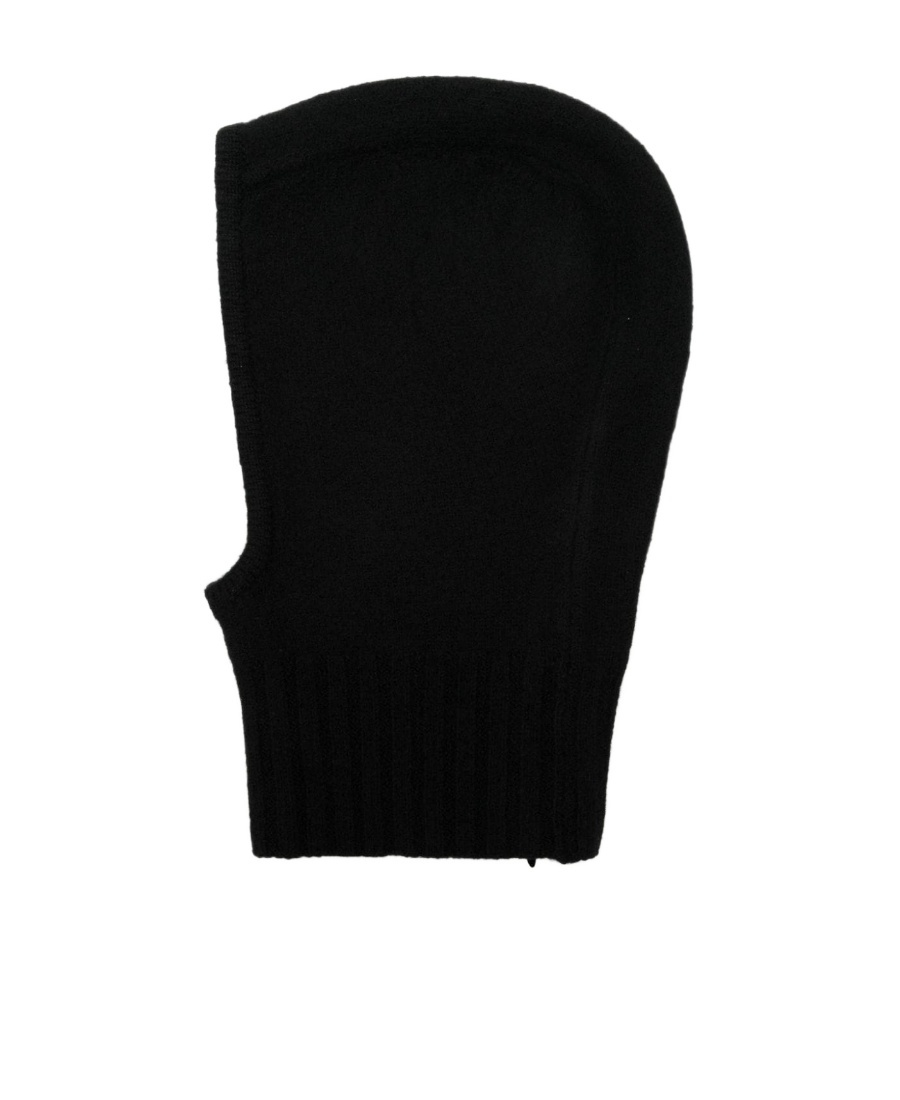 Jil Sander Ribbed-trim Wool Balaclava In Black