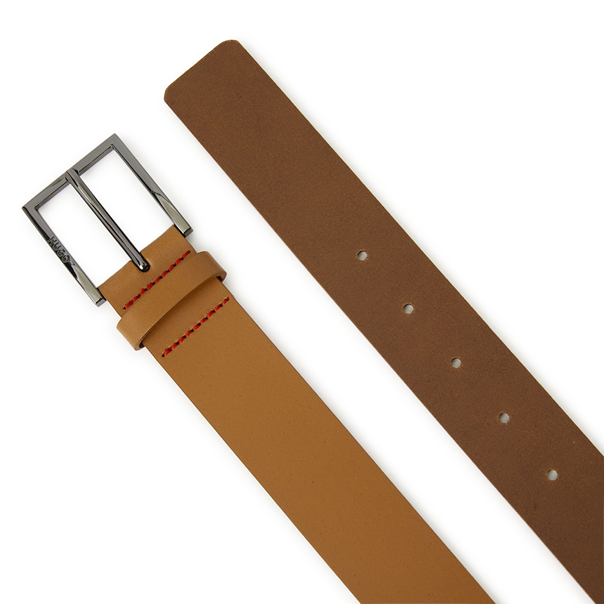 Hugo Boss Buckle Belt In Brown