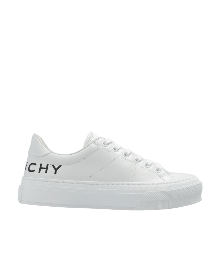 Givenchy City Sport Low-top Sneaker In Creamy White With Raffia Detailing In White