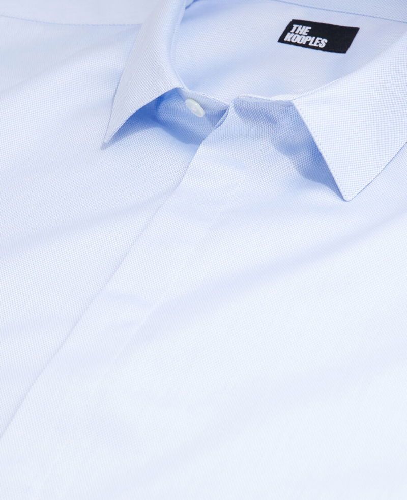 The Kooples Long-sleeved Shirt In Blue
