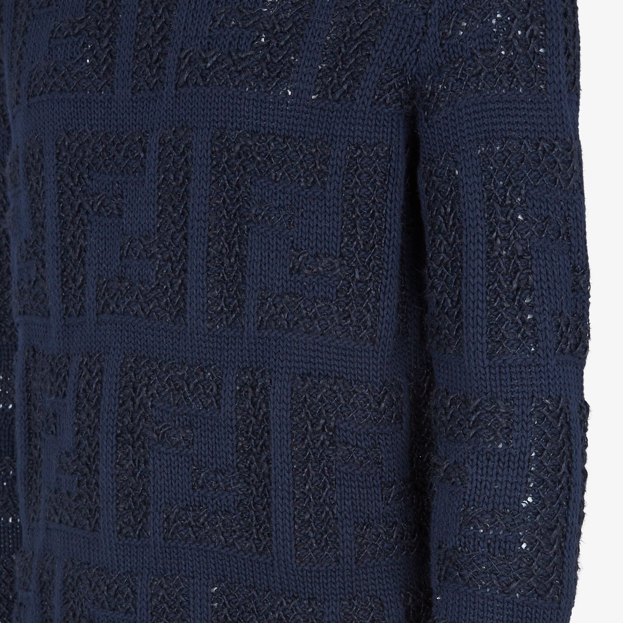 Fendi Ff Chunky-knit Jumper In Black