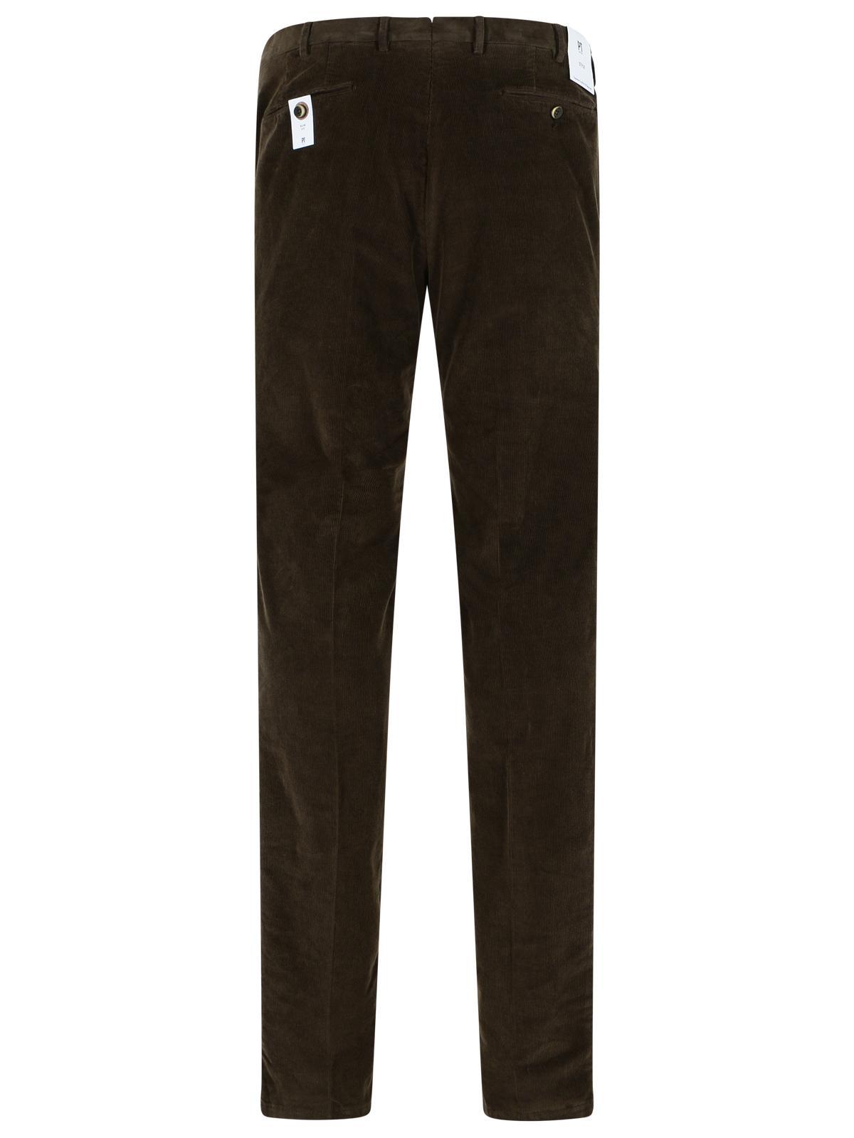 Pt Torino Belt Loop Casual Pants In Black