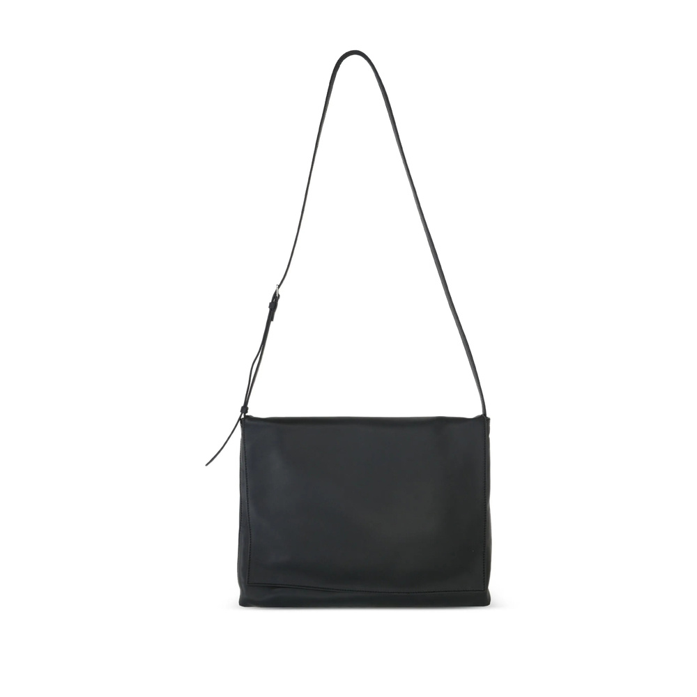 The Row Flap Shoulder Bag In Black
