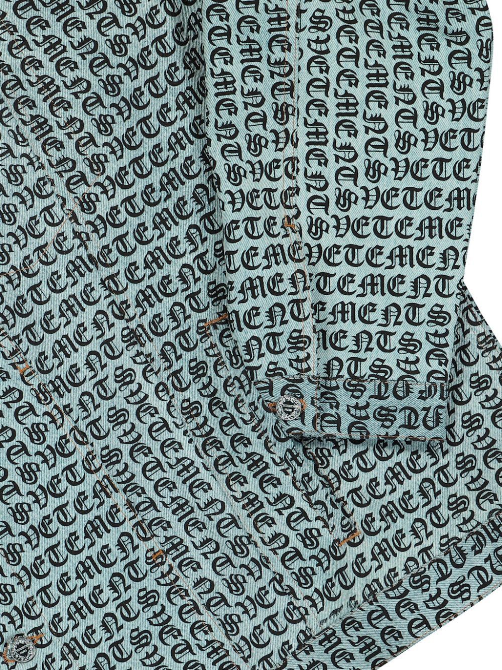 Vetements Monogram-print Jacket In Green