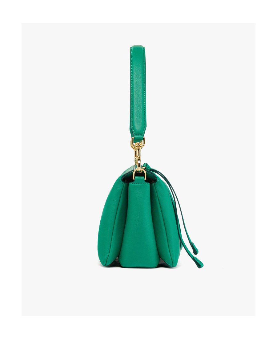 Mcm Logo Shoulder Bag In Green
