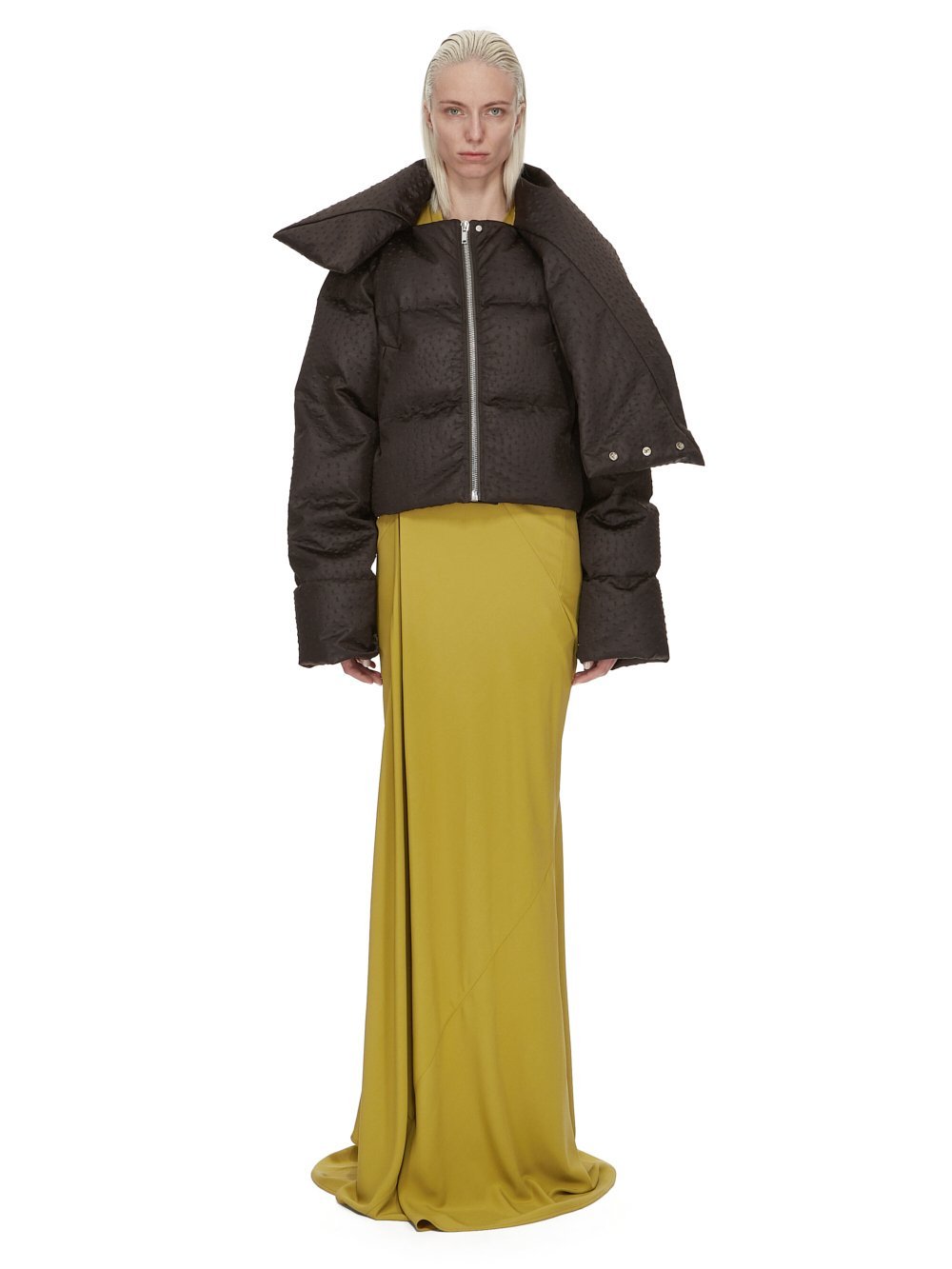Rick Owens Funnel-neck Puffer Jacket In Black