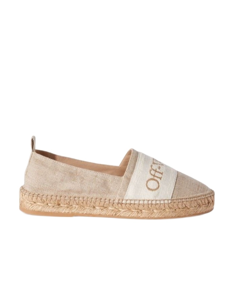 OFF-WHITE BOOKISH CANVAS ESPADRILLES 