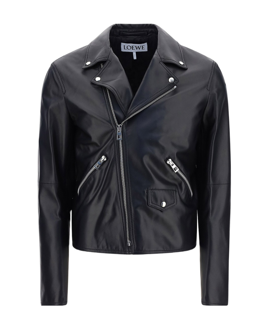 Loewe Biker Jacket In Nappa In Black