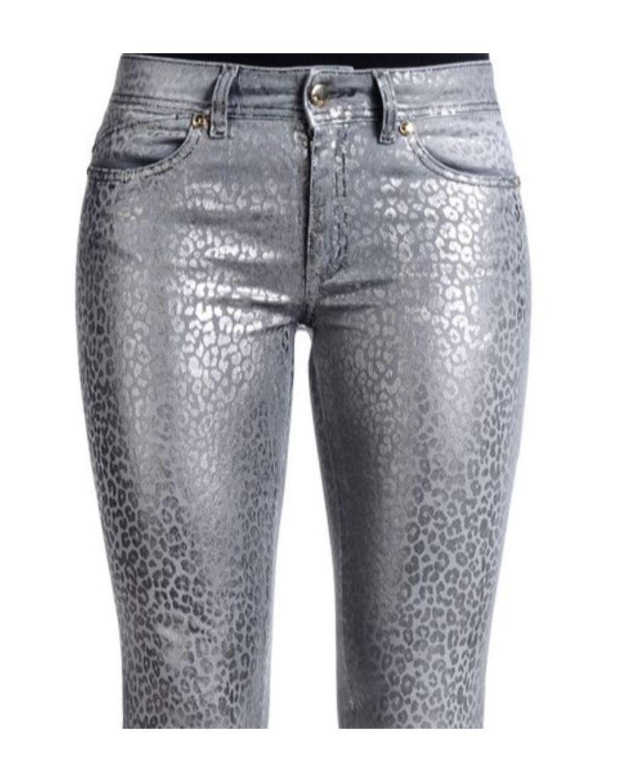 Shop Just Cavalli Tight Jeans In Gray