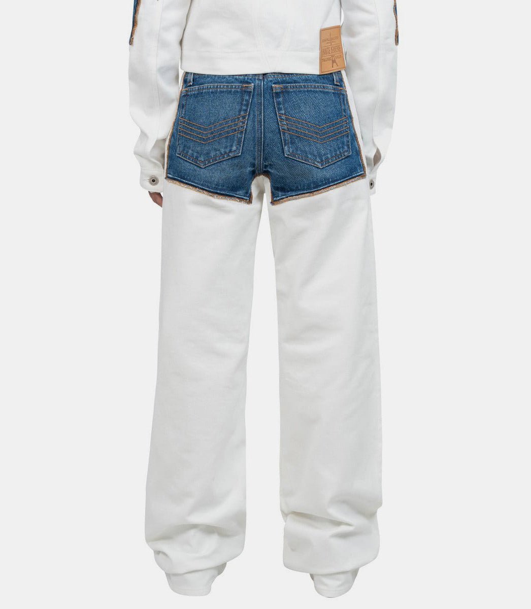 Jean Paul Gaultier Jean Trompe Loeil 'petit Grand' In White