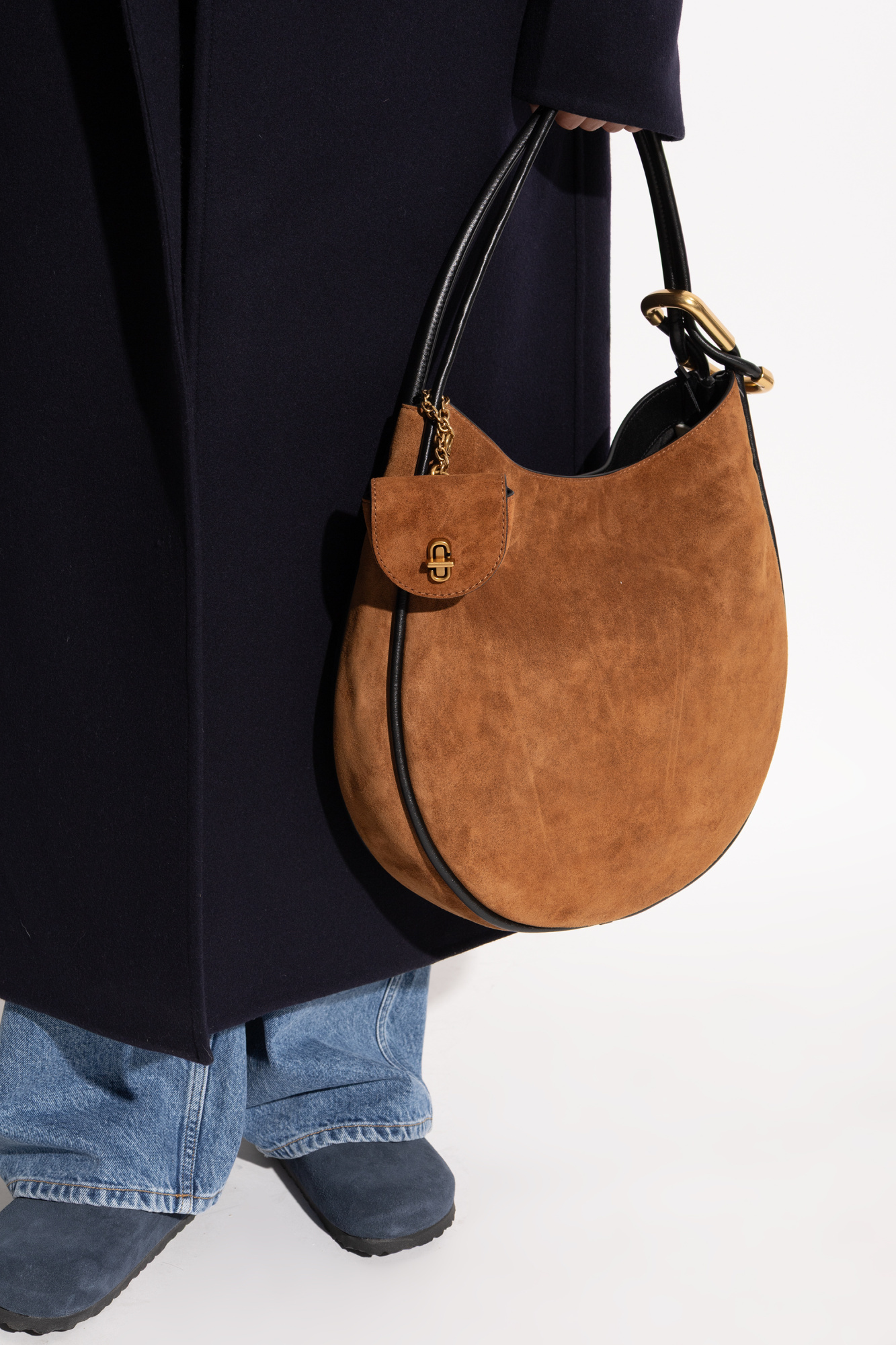 Marc Jacobs Womens Copper The Large Suede Hobo Bag In Brown