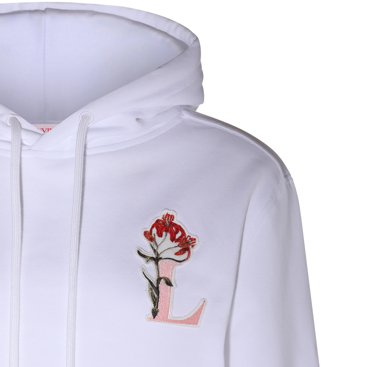 Lanvin White Cotton Rabbit Sweatshirt In Purple