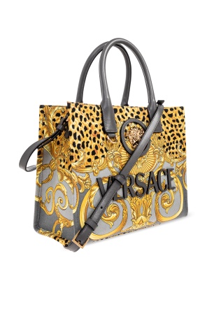 Versace Logo Shoulder Bag In Multi
