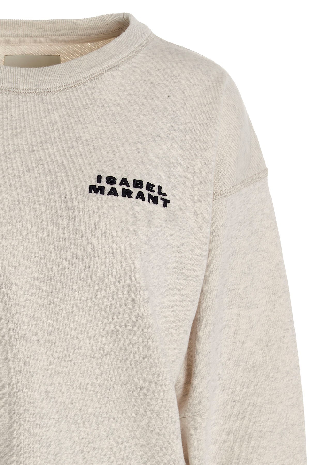 Isabel Marant Logo Round-neck Sweater In Nude