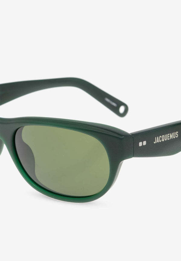Jacquemus Full Frame Sunglasses In Green