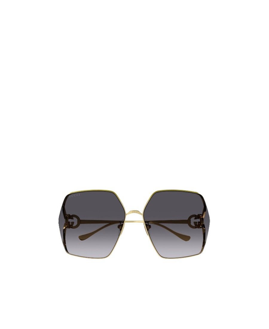 Gucci Interlocking-g Square-frame Sunglasses In Black