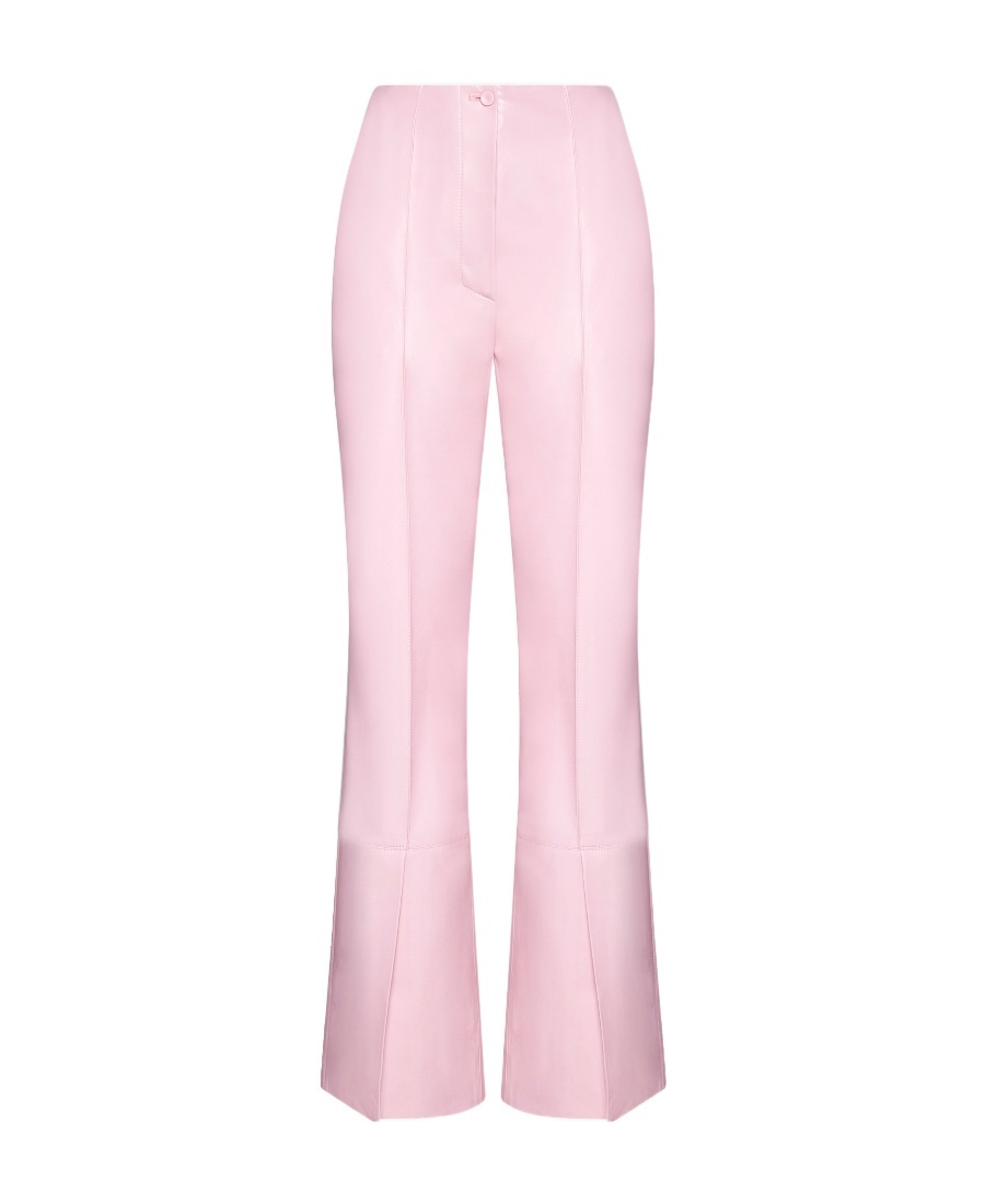 Nanushka Split-hem Flared Trousers In Pink