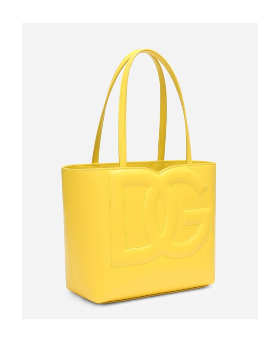 Dolce & Gabbana Small Dg Logo Tote Bag In Yellow