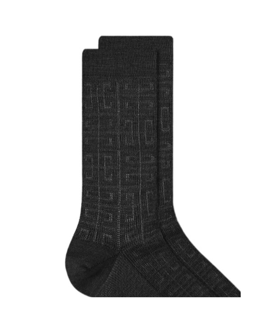 Givenchy Fine Knit Ankle Socks In Black