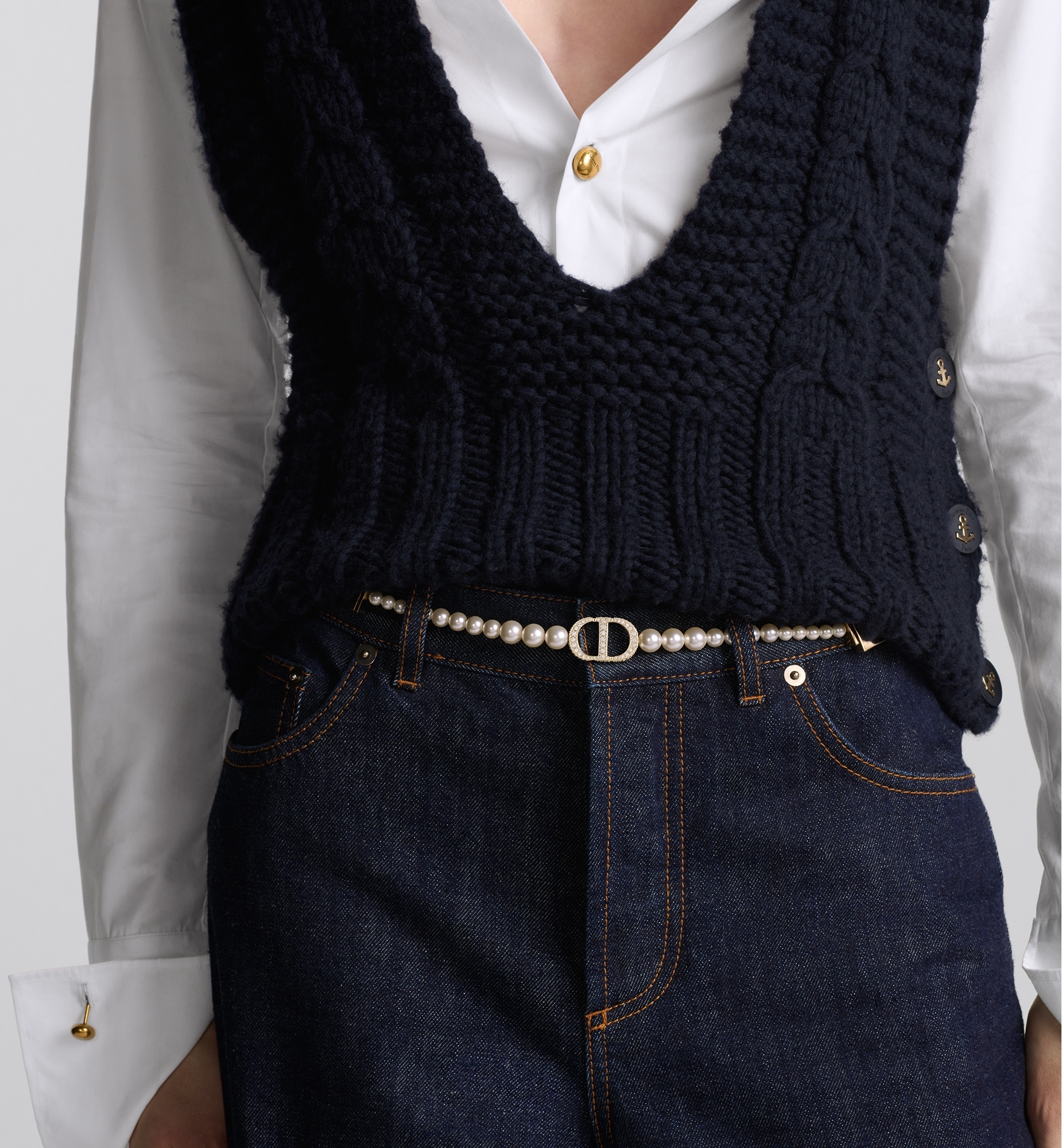 DIOR 30 MONTAIGNE PEARLS BELT