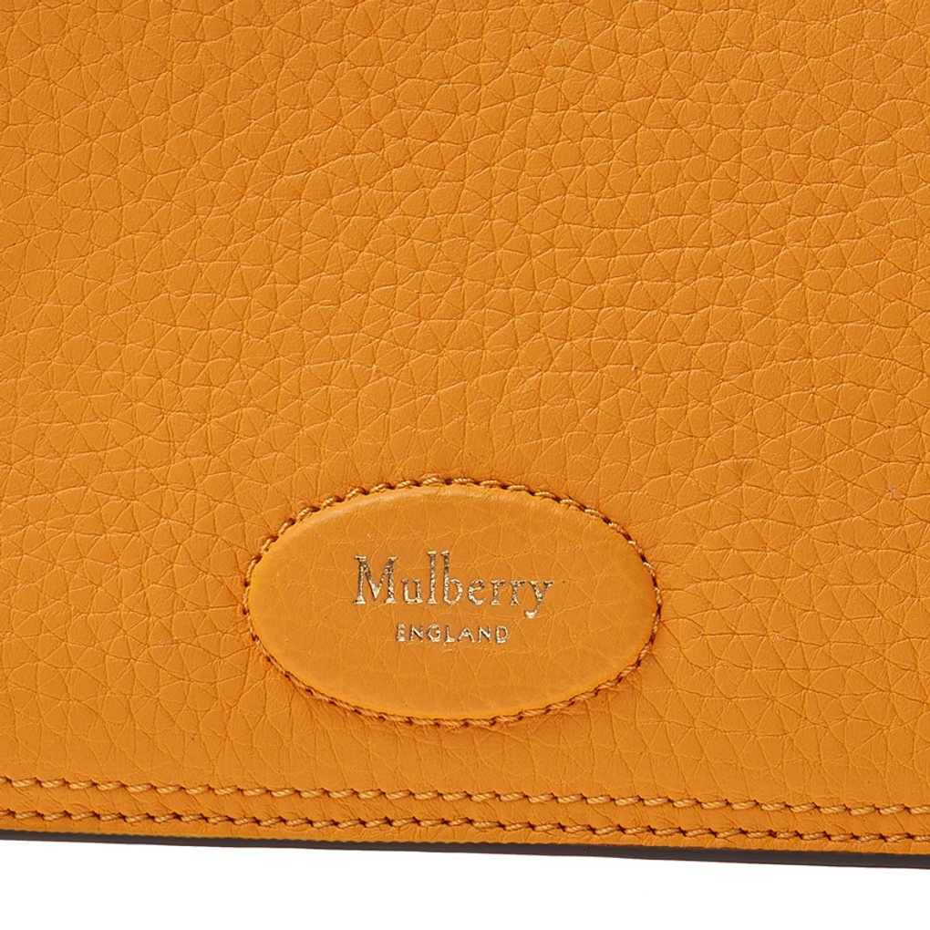 Mulberry Billie Grained Crossbody Bag In Orange