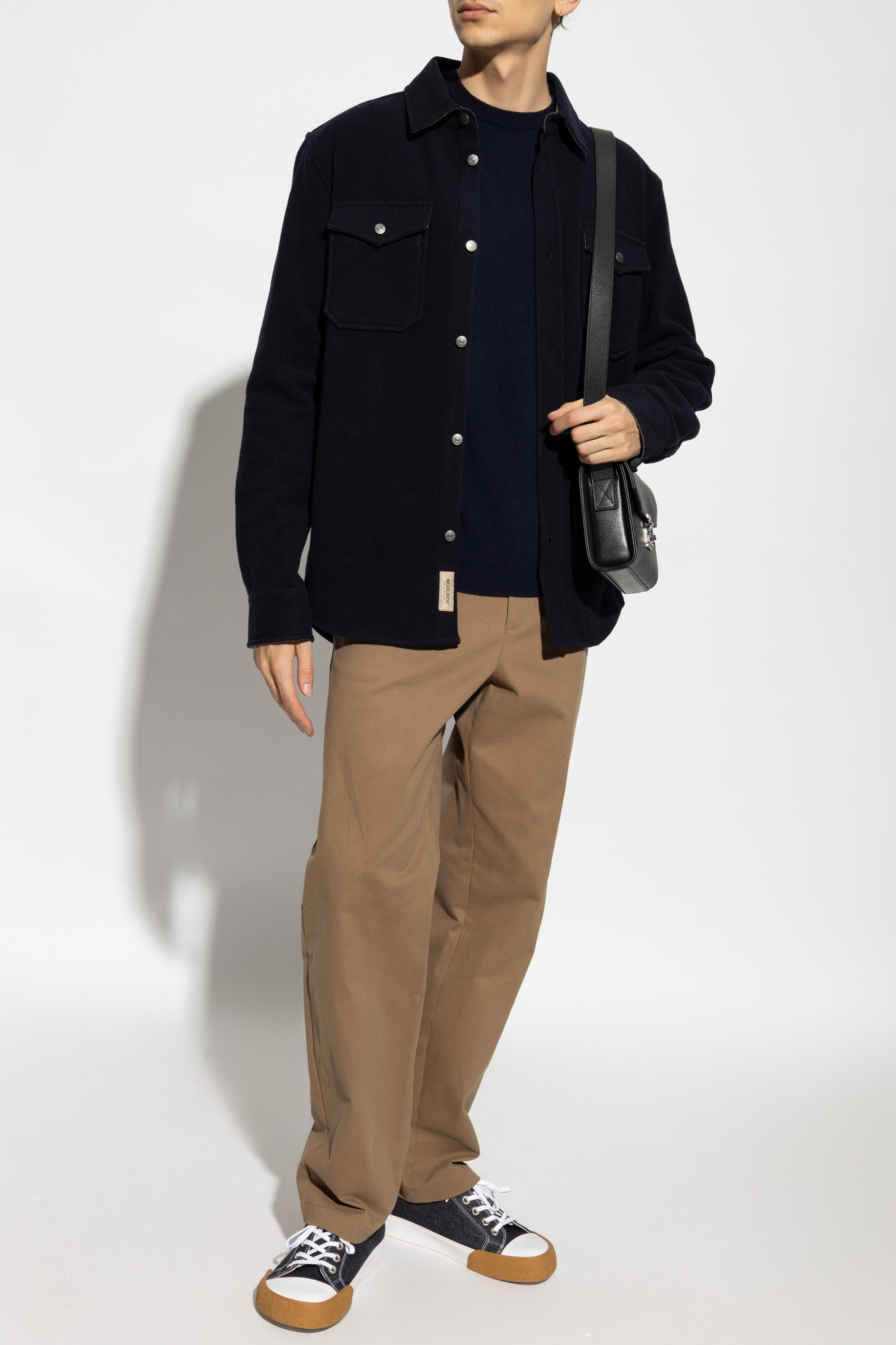 Woolrich Crewneck In Black