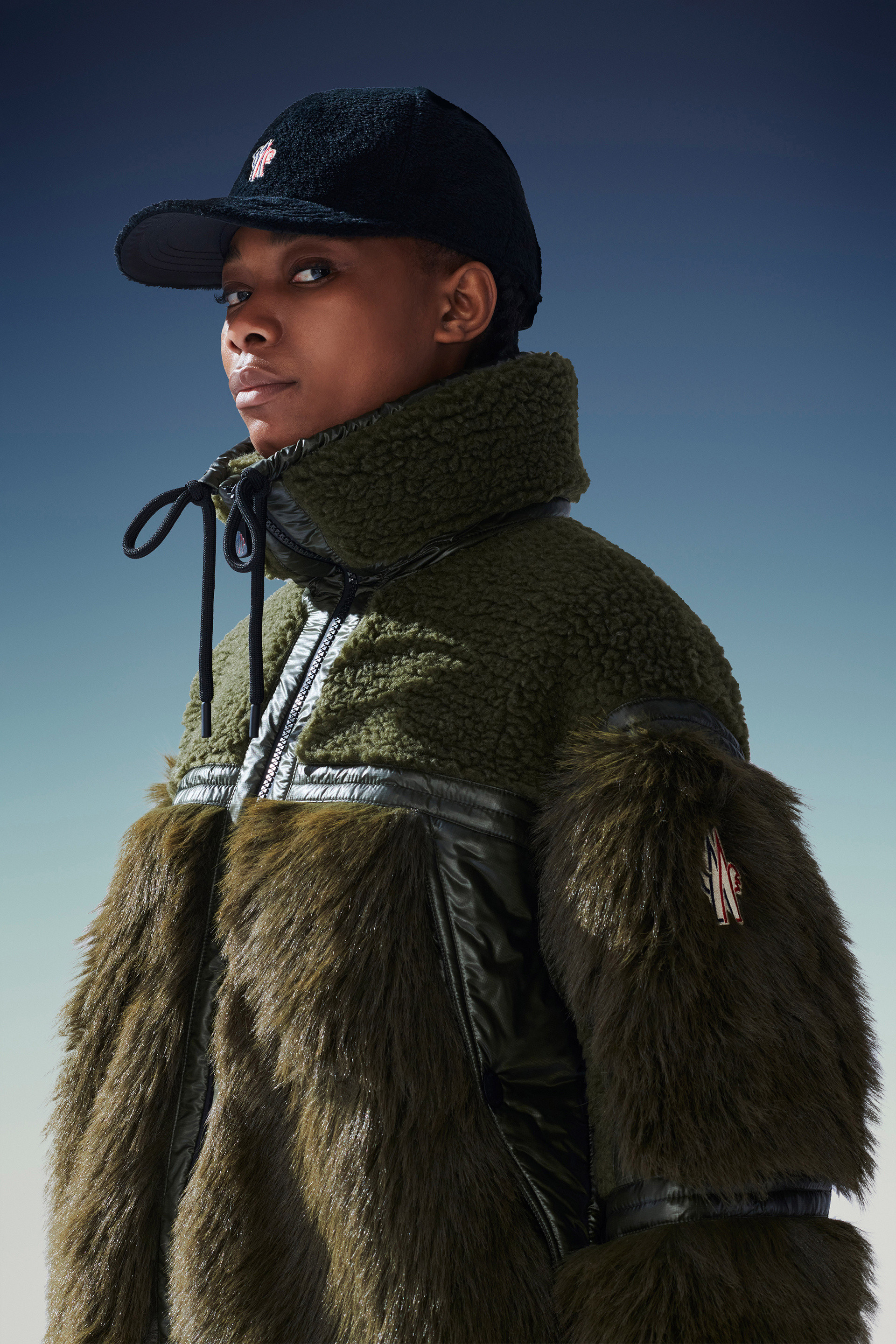 Moncler Yvoire Zipper Down Jacket In Green