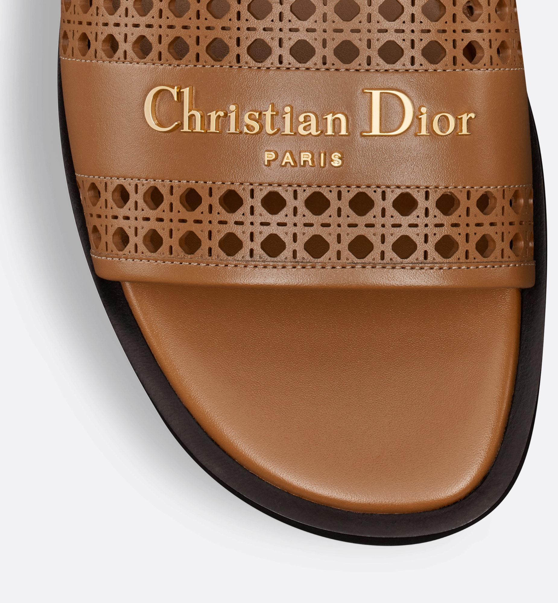 Dior D-lane Slippers In Light Biscuit Color | ModeSens display picture 2