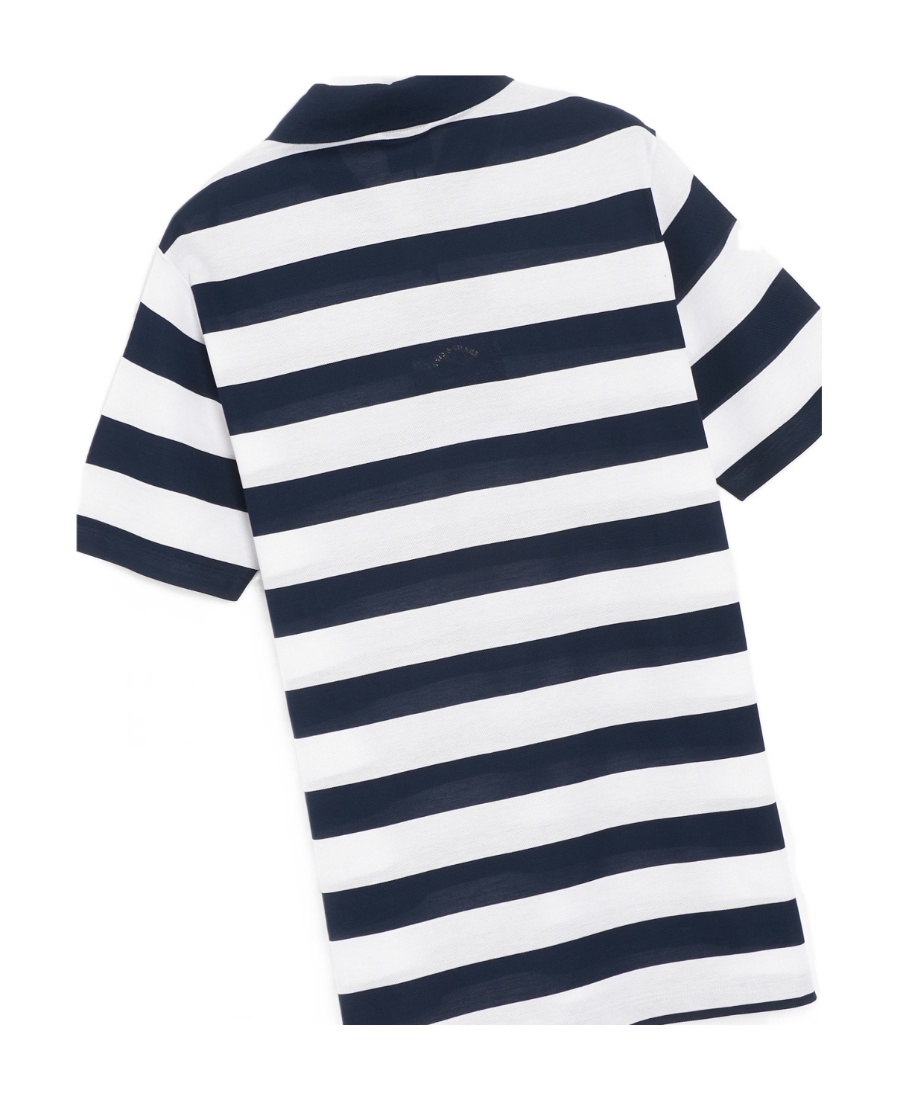 Paul & Shark Stripe-pattern Polo Shirt In Black