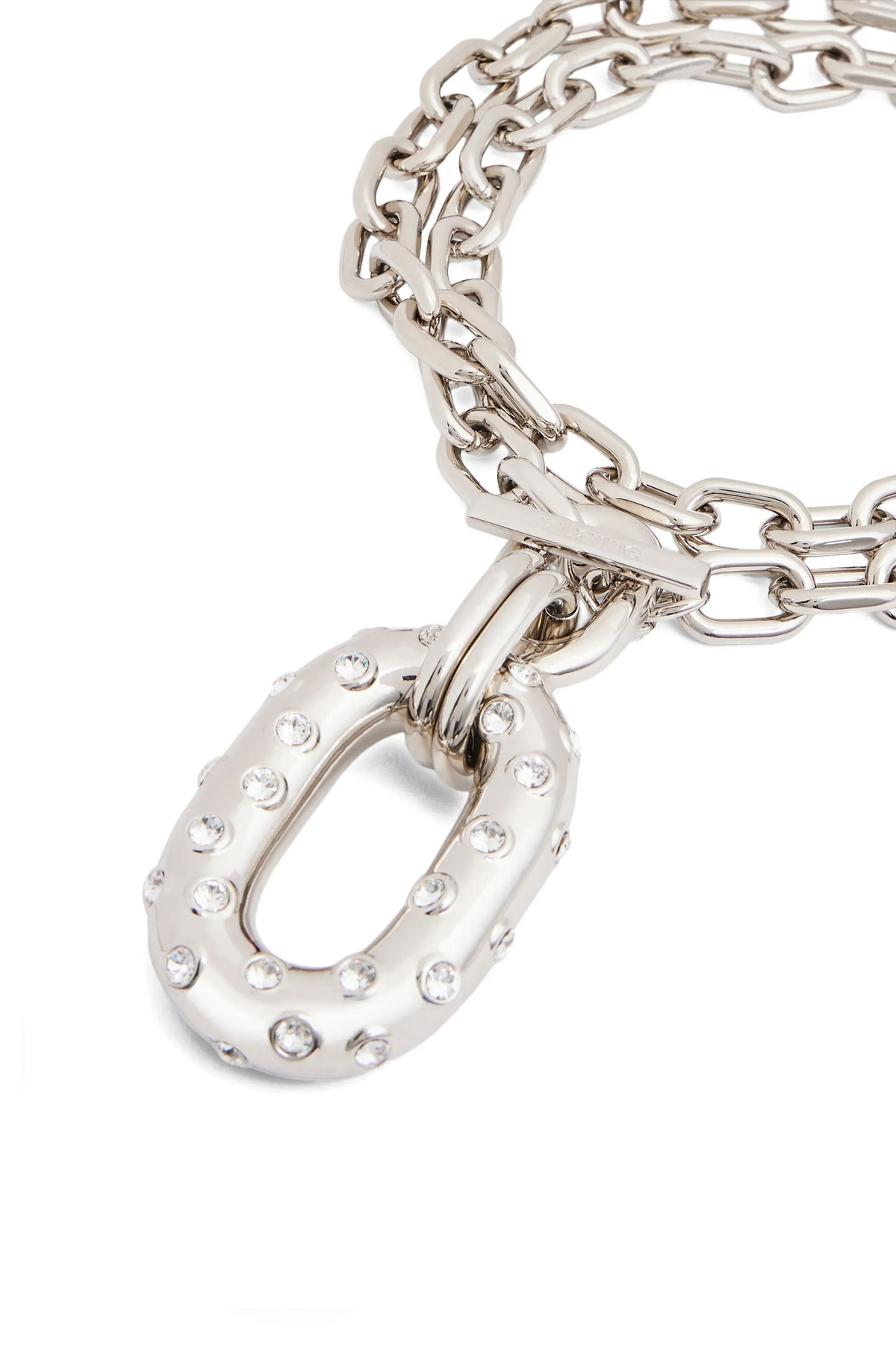 Rabanne Iconic Xl Chain-link Crystal-embellished Necklace