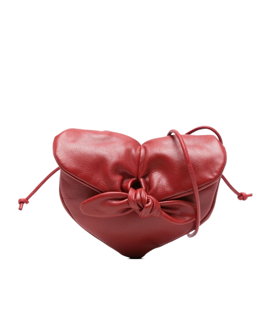 Hereu Heart-shaped Shoulder Bag Adjustable Strap In Red