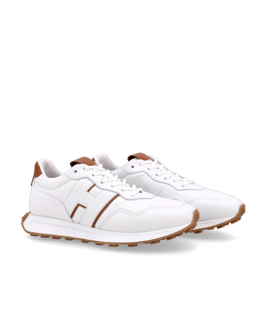 Hogan H601 Leather Low-top Sneakers In White