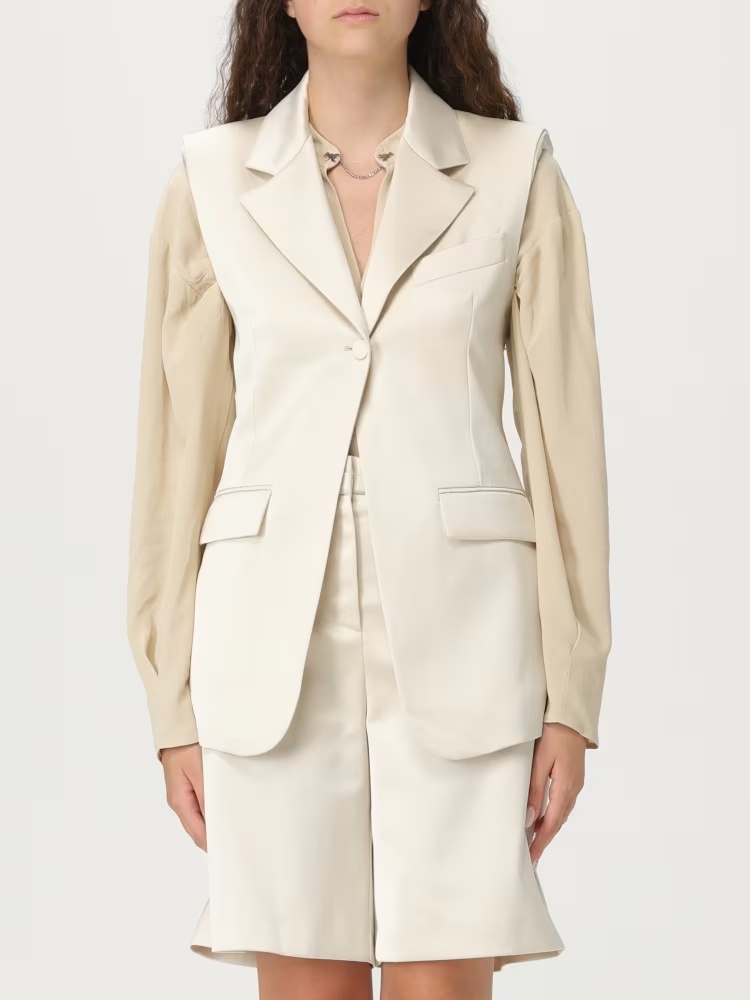Patrizia Pepe Satin-finish Waistcoat