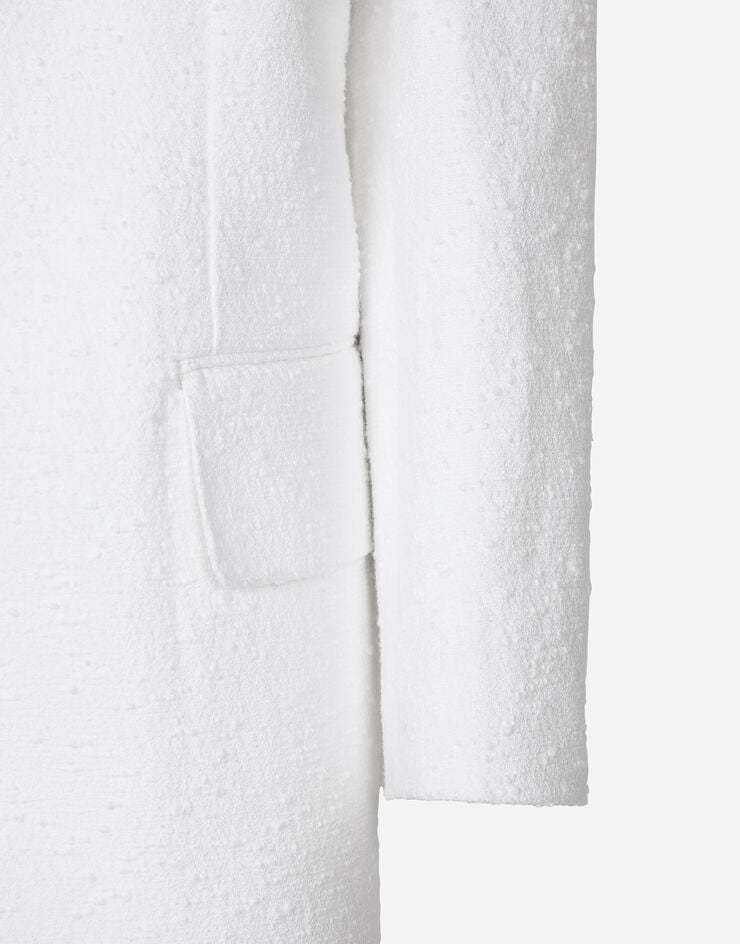 Dolce & Gabbana Single-breasted Tweed Blazer - Women's - Silk/cotton/nylon/flax In White