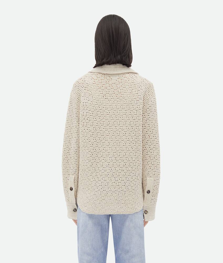 Bottega Veneta Cotton Crochet Shirt In White