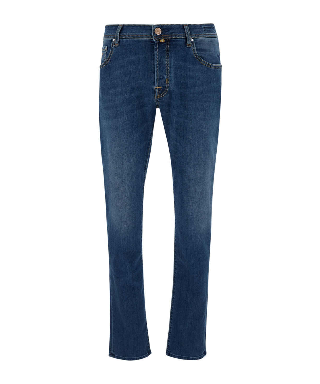 Shop Jacob Cohen Nick Low-rise Slim-fit Jeans In Blue