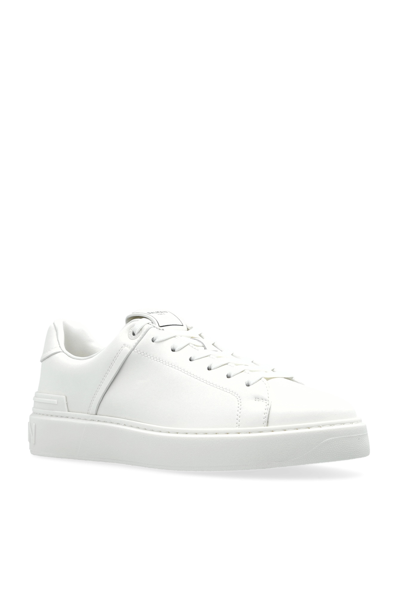 Balmain B-court Low-top Sneakers In White