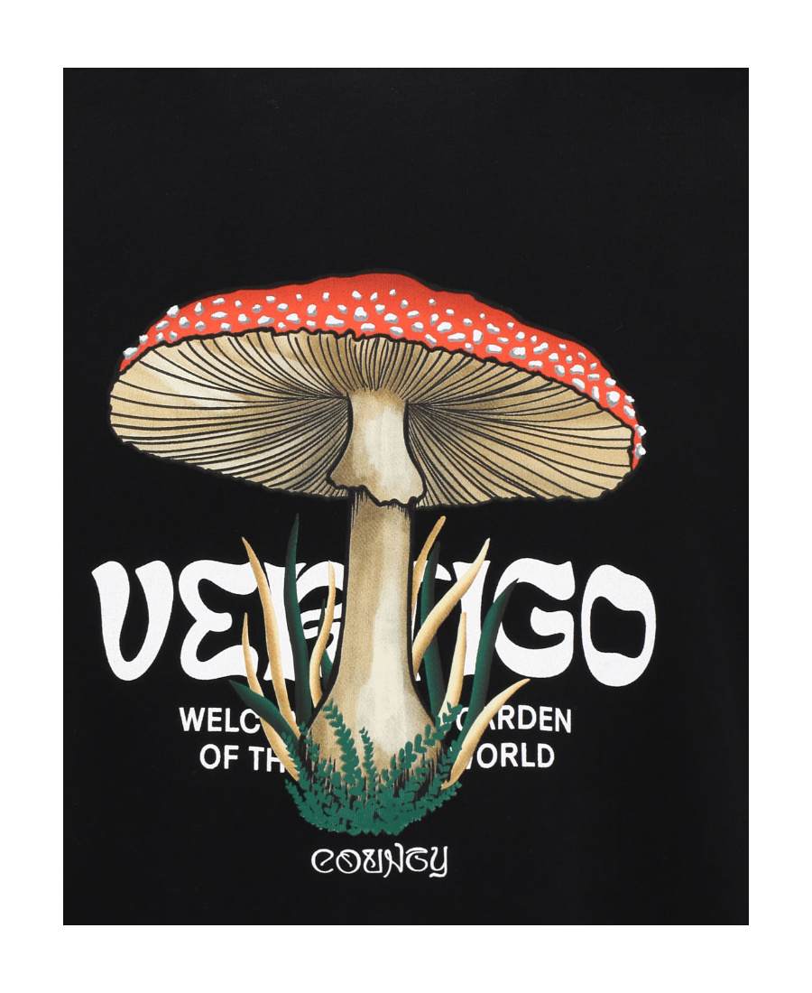 Marcelo Burlon County Of Milan Oversized Graphic-print T-shirt In Black