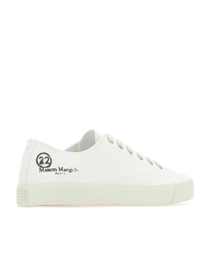 Shop Maison Margiela Tabi Low-top Sneakers In White